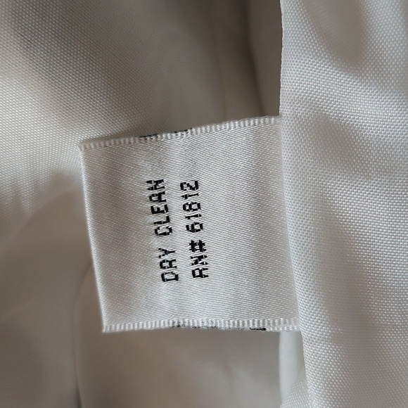 Talbots Petites White and Black Polka Dot Silk Blend Blazer Size 4P - Picture 15 of 16